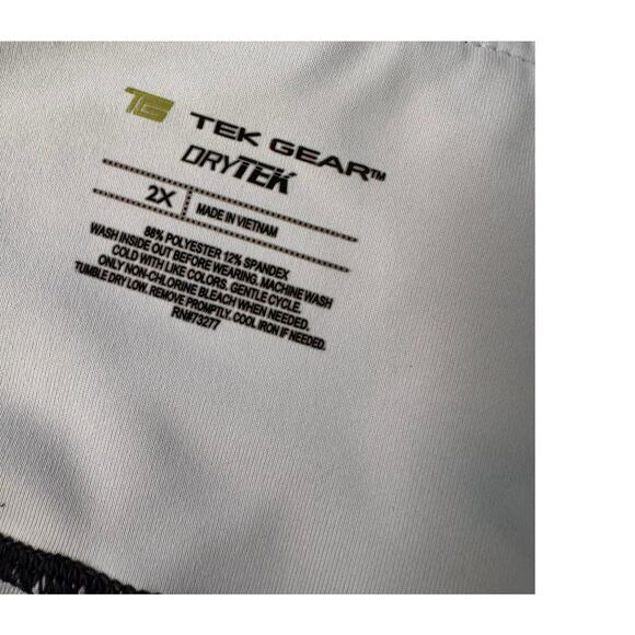 Tek Gear Dry Tek Womens Plus Size 2X Capri Leggings Activewear Black Beige - Picture 3 of 6